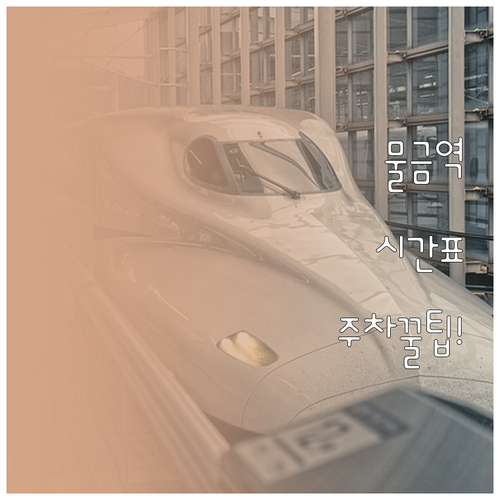 물금역 기차 시간표 확인과 공영주차장..