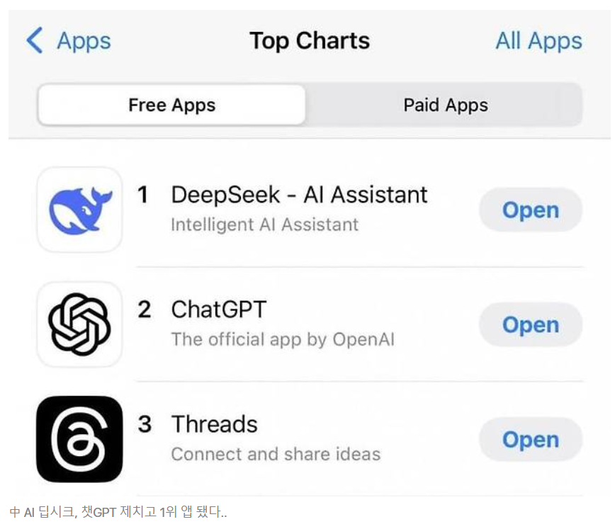 딥시크 앱다운로드