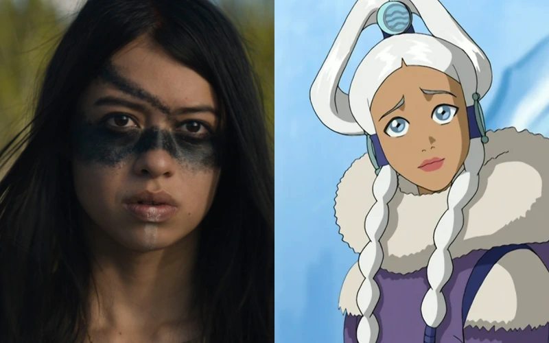 아바타: 아앙의 전설에서 유에 역을 맡은 엠버 미드썬더