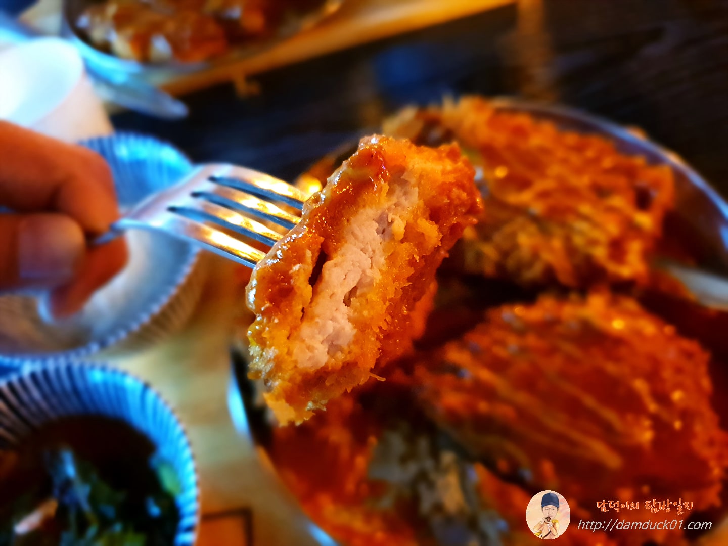 퓨전요리주점 당나귀 돈가스 한 조각