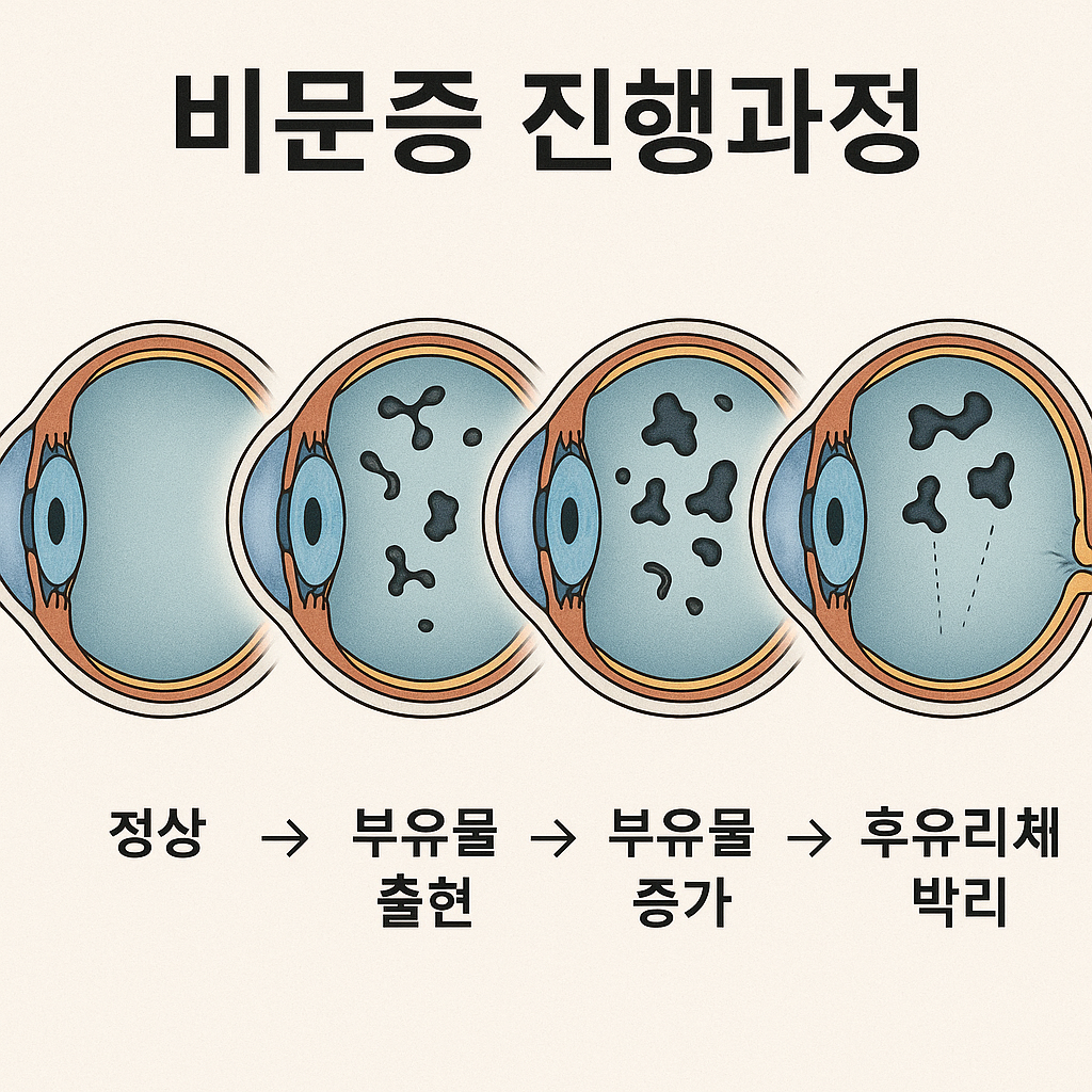 비문증 진행과정