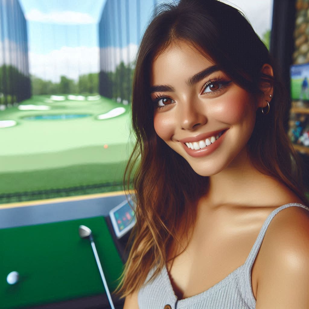 실내골프연습장 배경