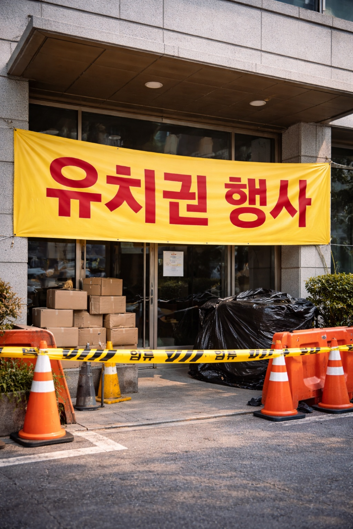 경매 유치권 신고 관련 사진