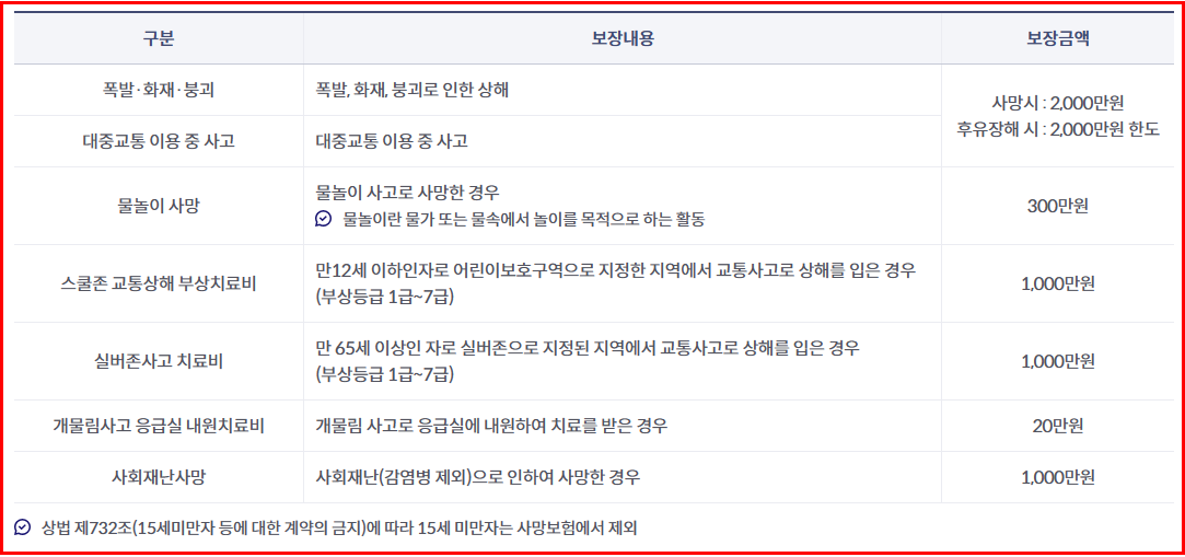 보장내용