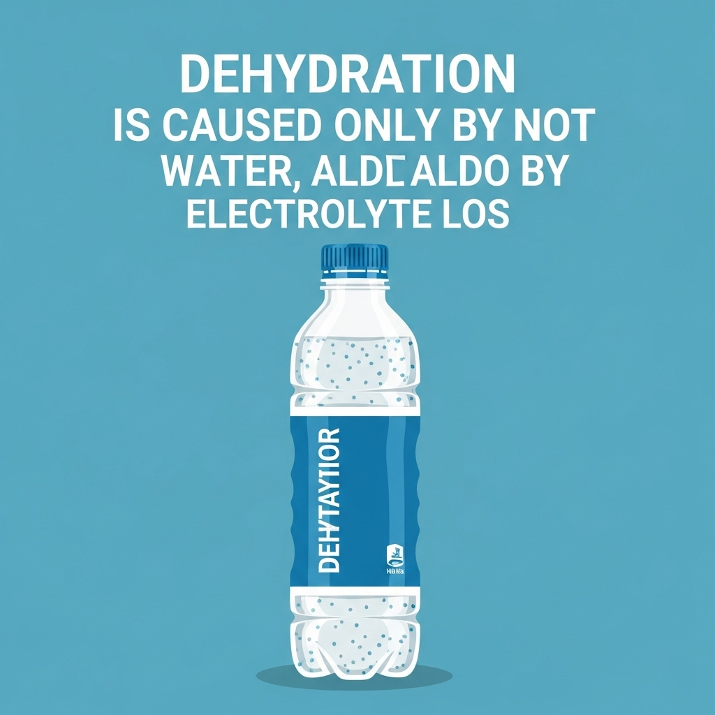 탈수는 물 부족만이 아니라 ‘전해질’ 손실도 원인