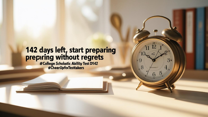 2026 수능 D-142, 수험생과 가족을 위한 준비를 상징하는 메인 이미지