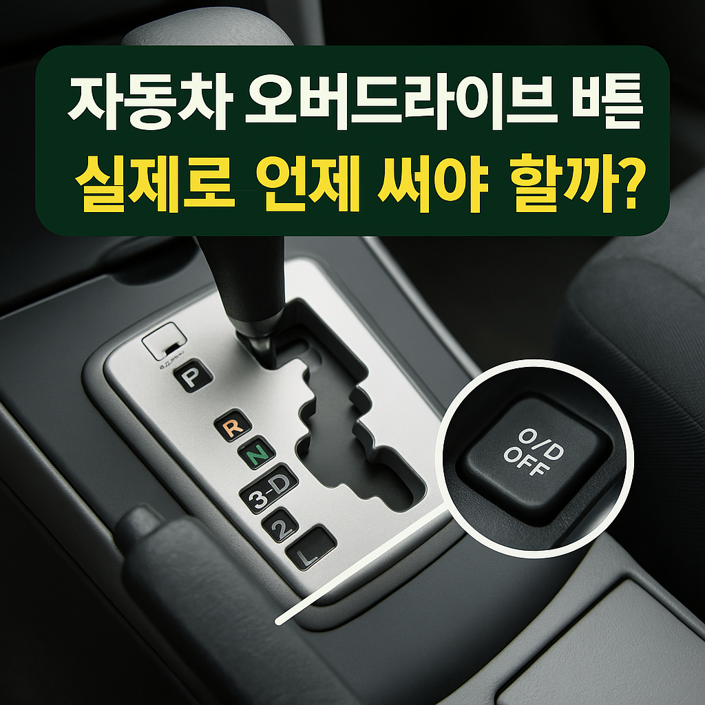 자동차 오버드라이브 버튼, 실제로 언제 써야 할까?