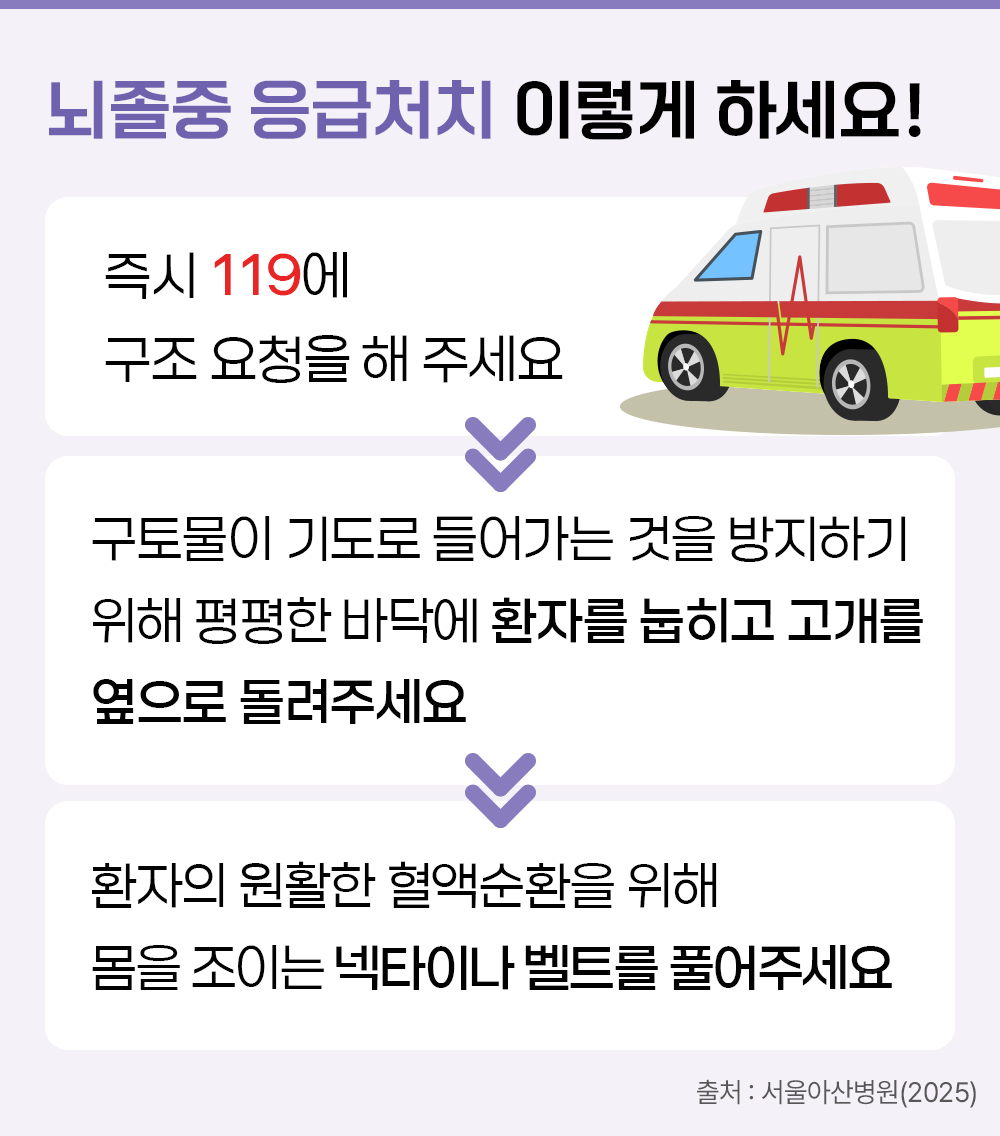 #뇌졸중 응급처치