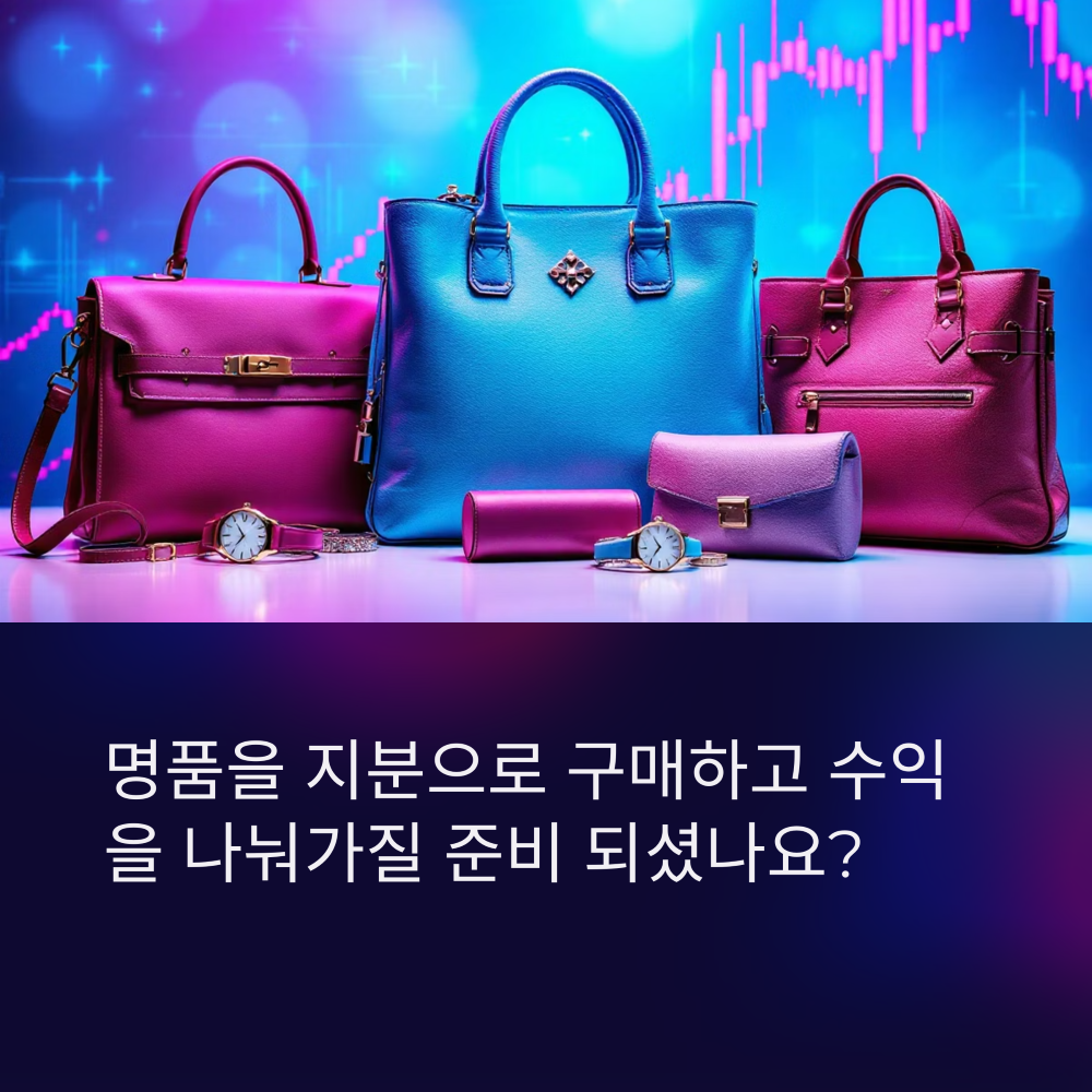 중고 명품 공동구매, 지분으로 시작하는 리셀 수익