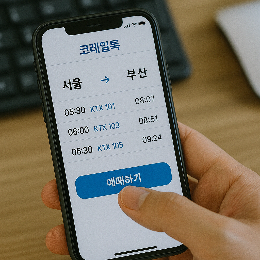 2025 추석 KTX예매 꼭 알아야할 성공꿀팁 (출처: 코레일)