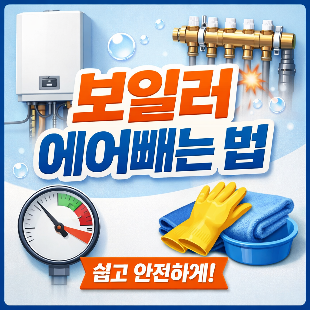 보일러 에어빼는법