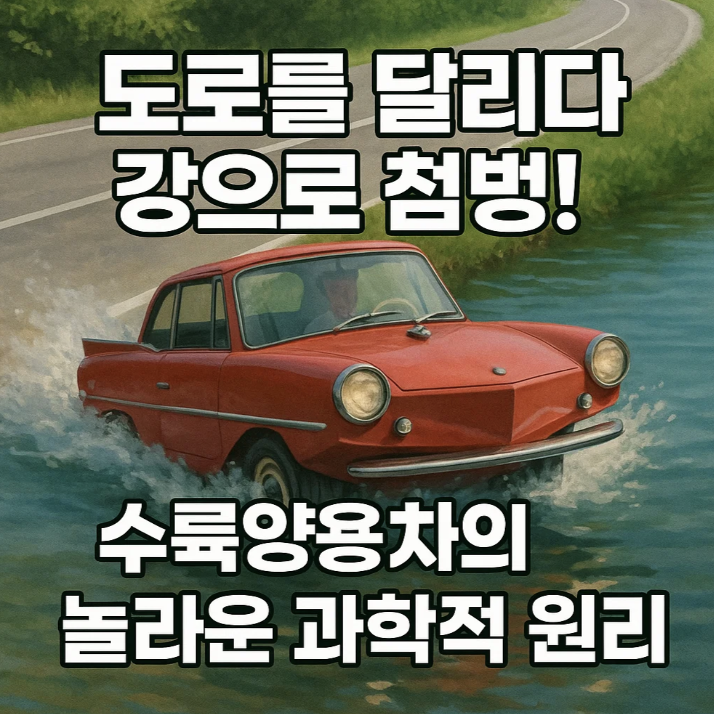 도로를 달리다 강으로 첨벙! 수륙양용차의 놀라운 과학적 원리