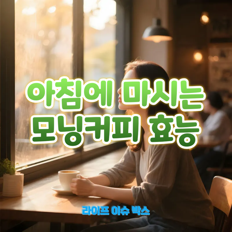 아침에 마시는 모닝커피 효능