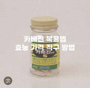 카베진 복용법 효능 가격 직구 방법 정리해드림