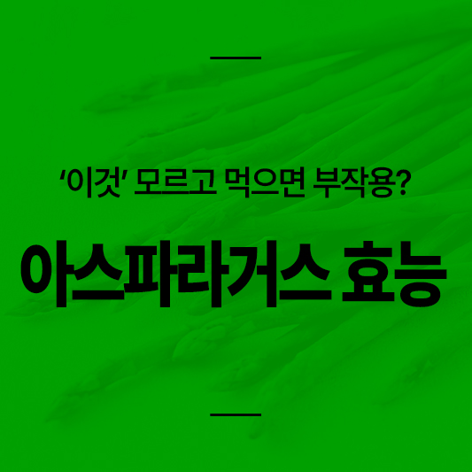 아스파라거스 효능