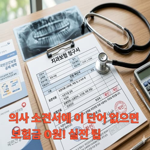 치아보험 분쟁 예방: 보존&middot;보철 치료 청구 시 주의사항 총정리