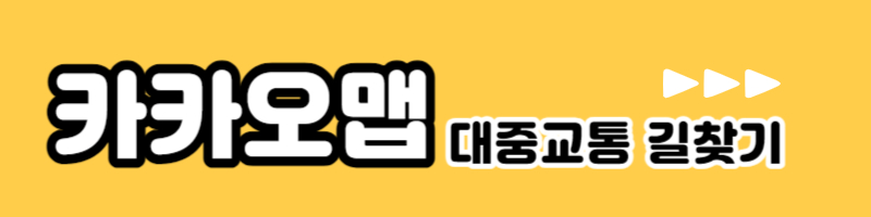 대중교통 길찾기 카카오맵