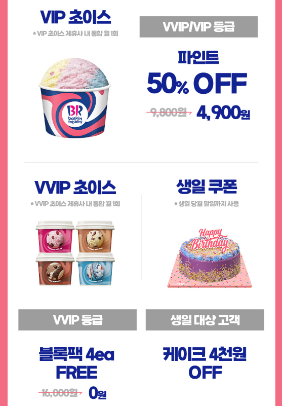 배스킨라빈스 할인