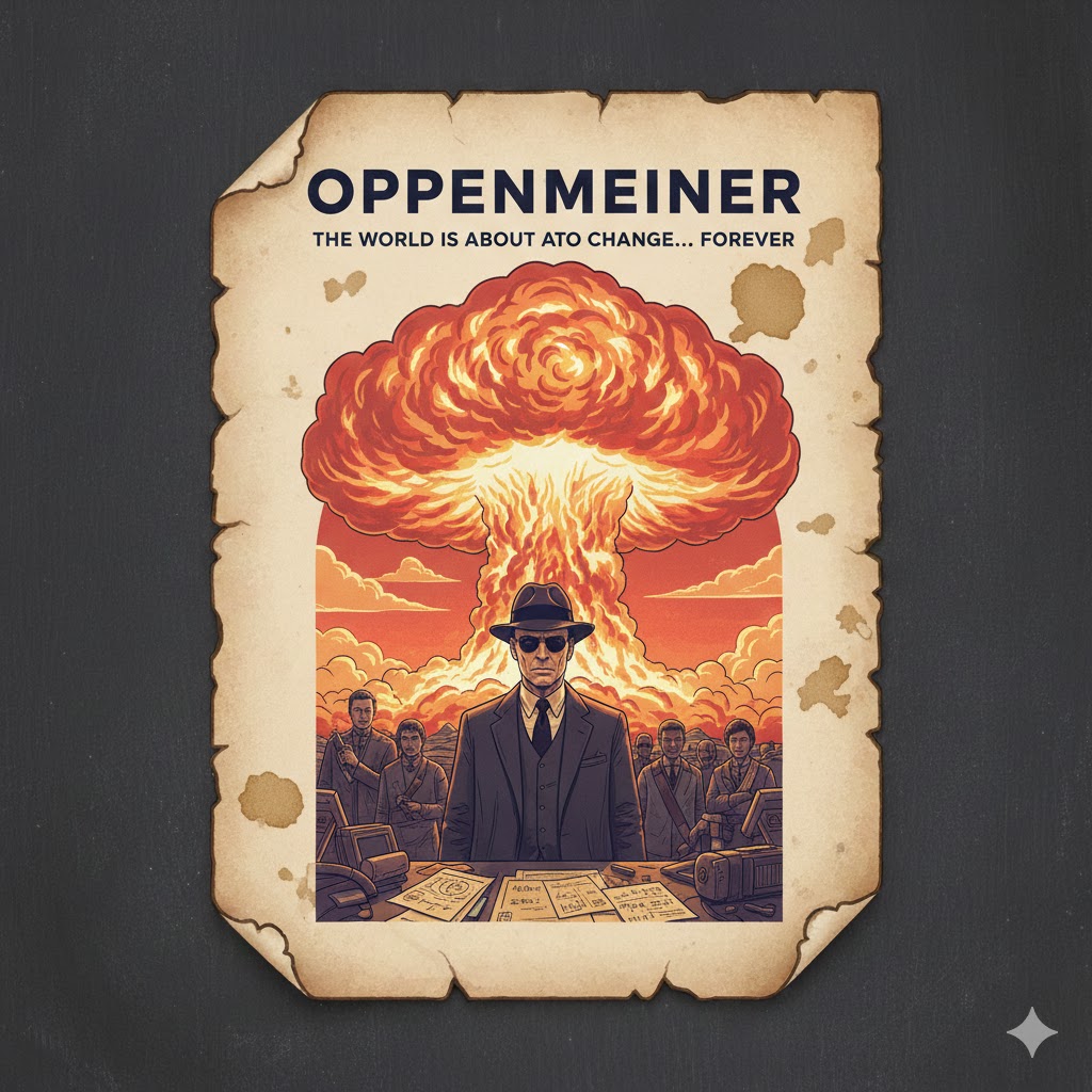영화 오펜하이머 관련 이미지, the world is about ato change.. forever