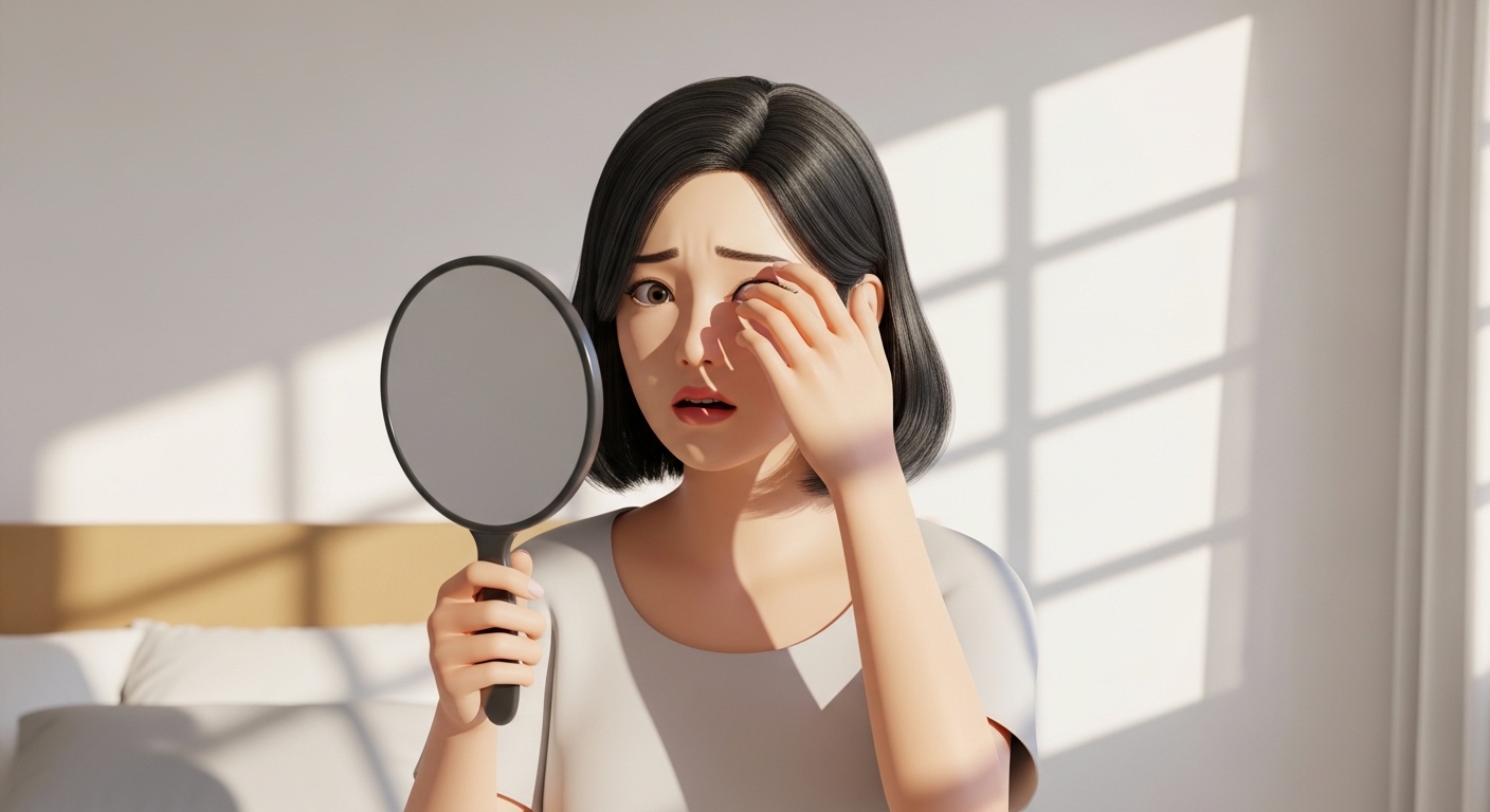 눈매교정, 쌍수붓기