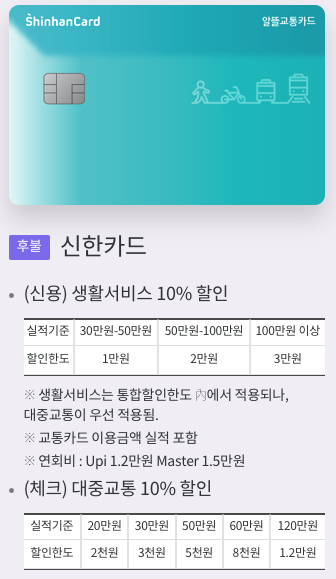 신한카드-알뜰교통카드