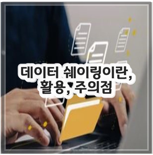 데이터 쉐이링이란, 활용, 주의점