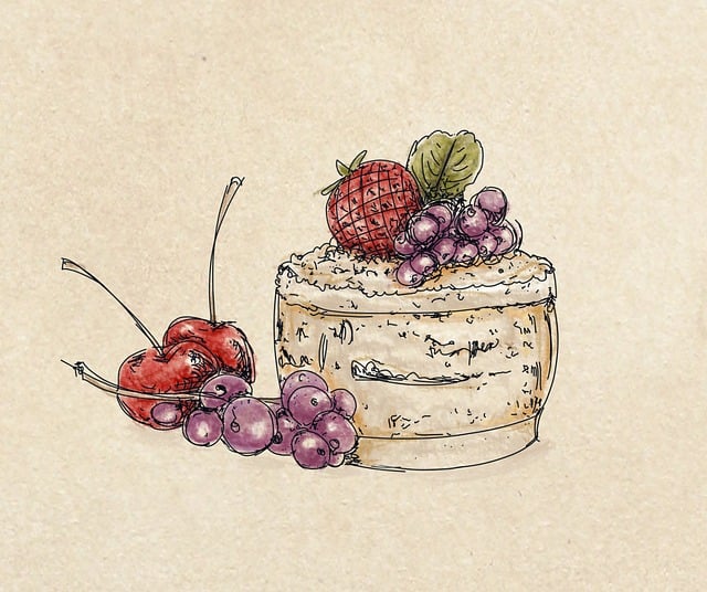 체리 포토 딸기 일러스트
