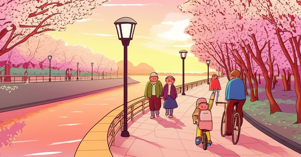 미술도서관과 중랑천 벚꽃길 3월의 에..