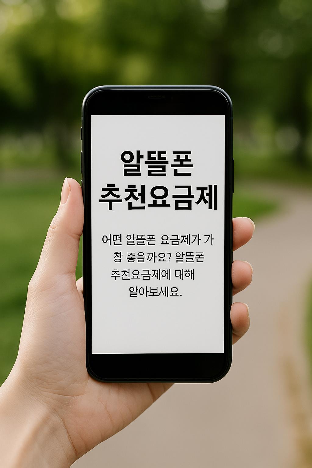 알뜰폰 추천요금제
