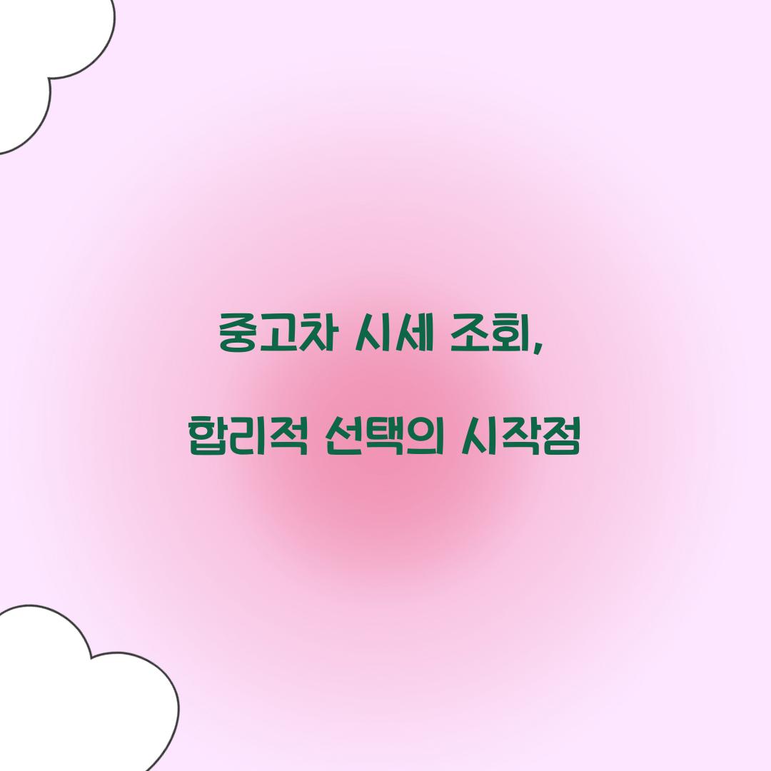 중고차 시세 조회