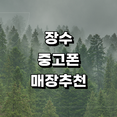 장수군 중고폰