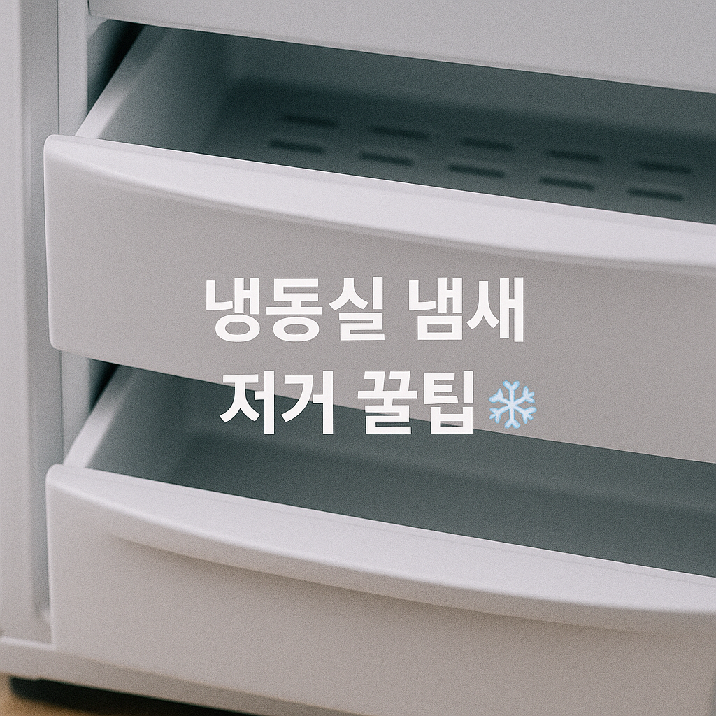 냉동실 문 열 때마다 나는 냄새 탈취 5단계면 끝! ❄️