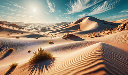 모래 언덕과 희소한 식물