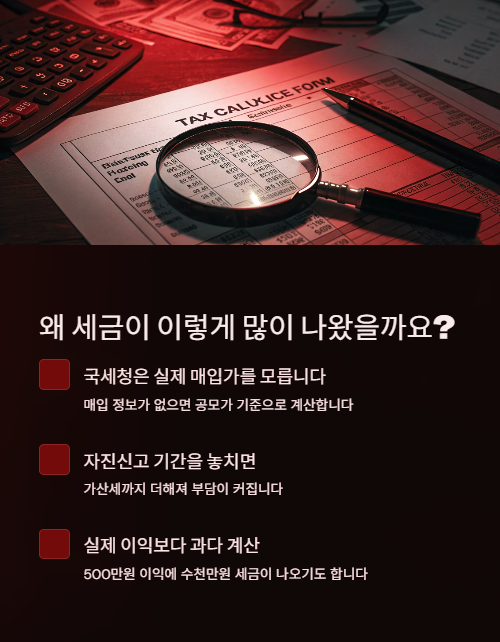 왜 세금이 이렇게 많이 나왔을까요?