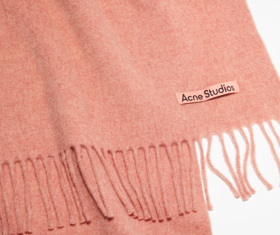 울 프린지 스카프 - 로즈 멜란지 사진3