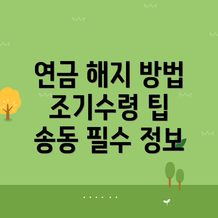 국민연금 해지