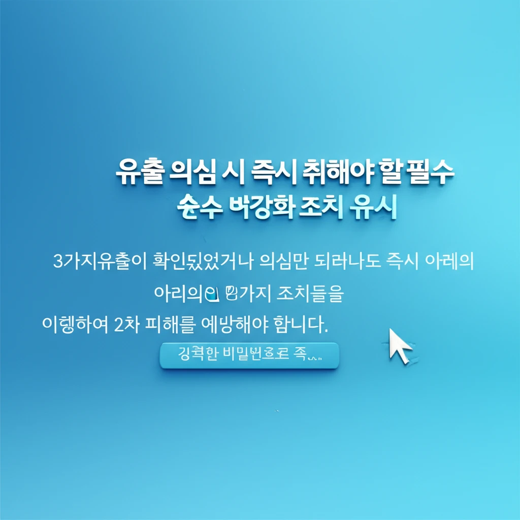 쿠팡 개인정보 유출 확인 및 긴급 대..