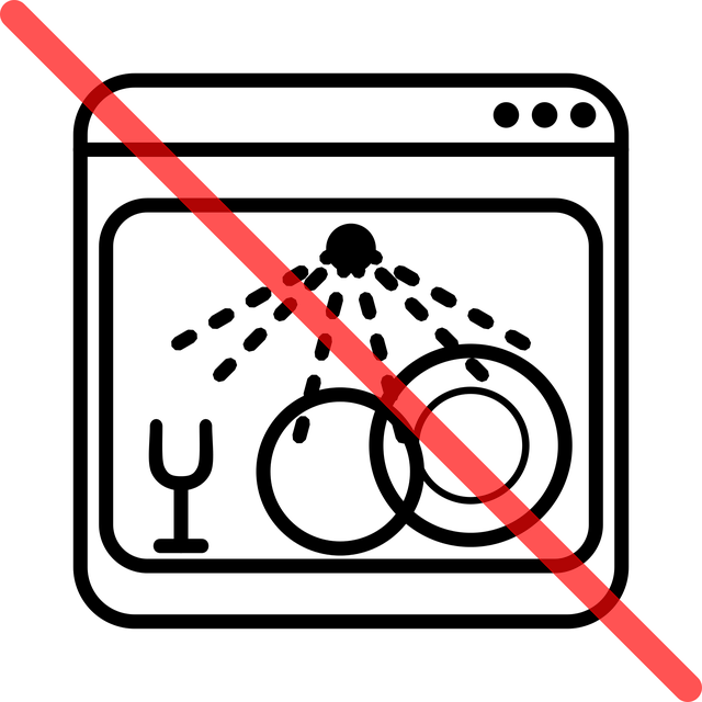 식기세척기 사용 금지 일러스트