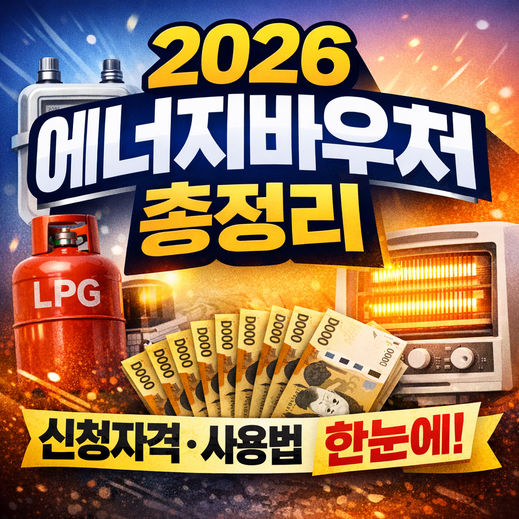 2026 에너지바우처 신청자격 총정리! 꼭 확인해야 할 사용법까지