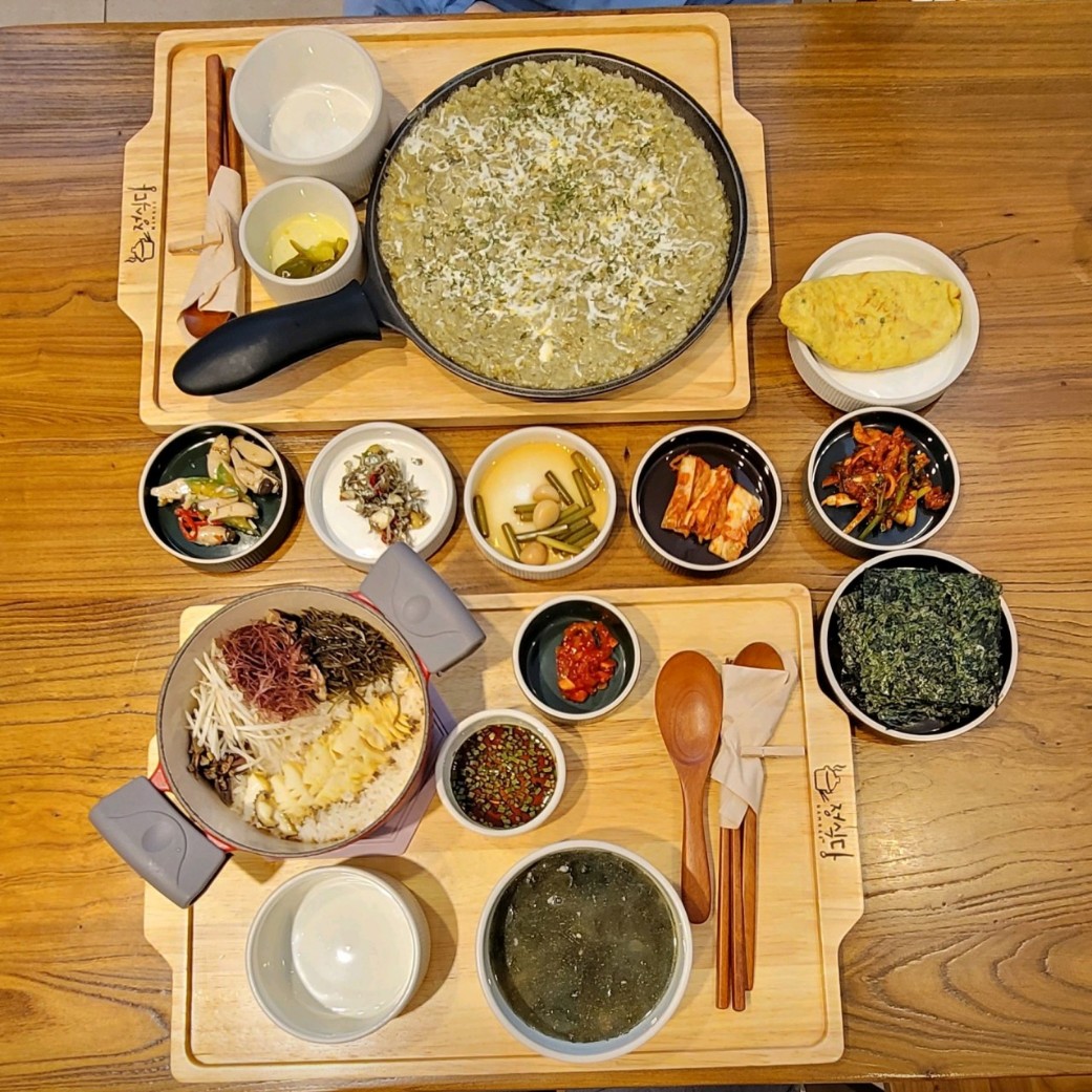남해 정식당 메뉴 이미지