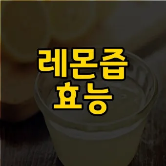 레몬즙 효능_24