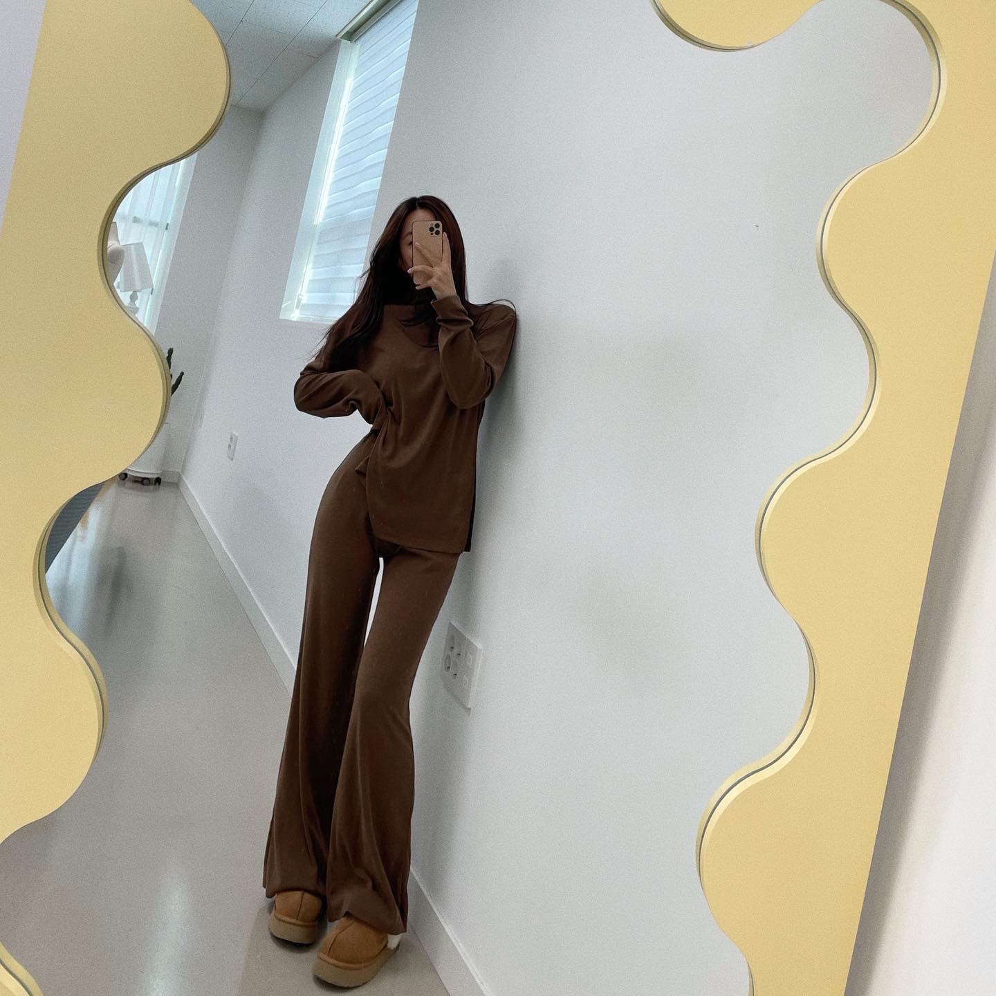 심플리 패드 기모 투피스