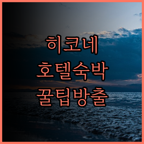 히코네 여행 필수 코스 호텔 에스타시