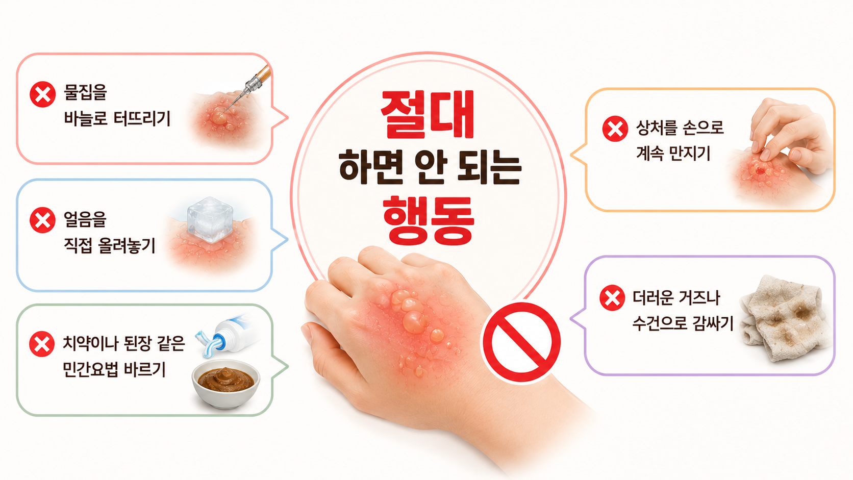 화상 물집 치료방법