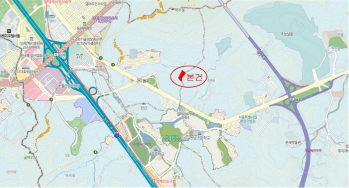 서울중앙지방법원2023타경106260 광역위치도