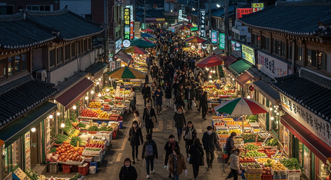 한국 전통시장 모습