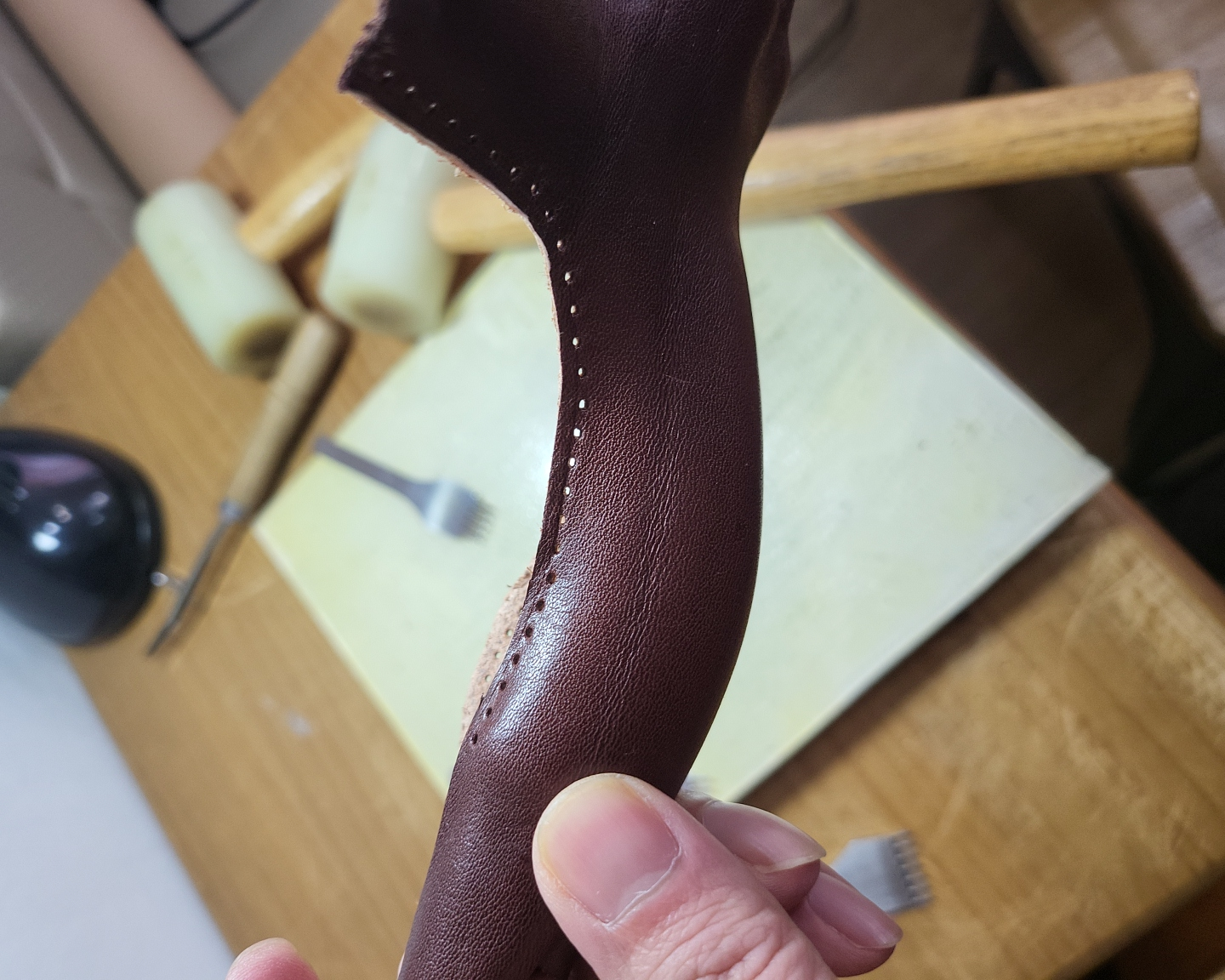 바늘땀 갯수 맞춰보기