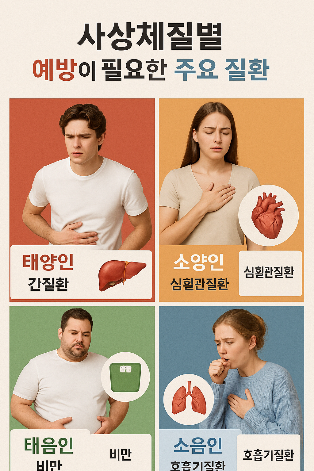1. 사상의학 체질별 건강 관리법