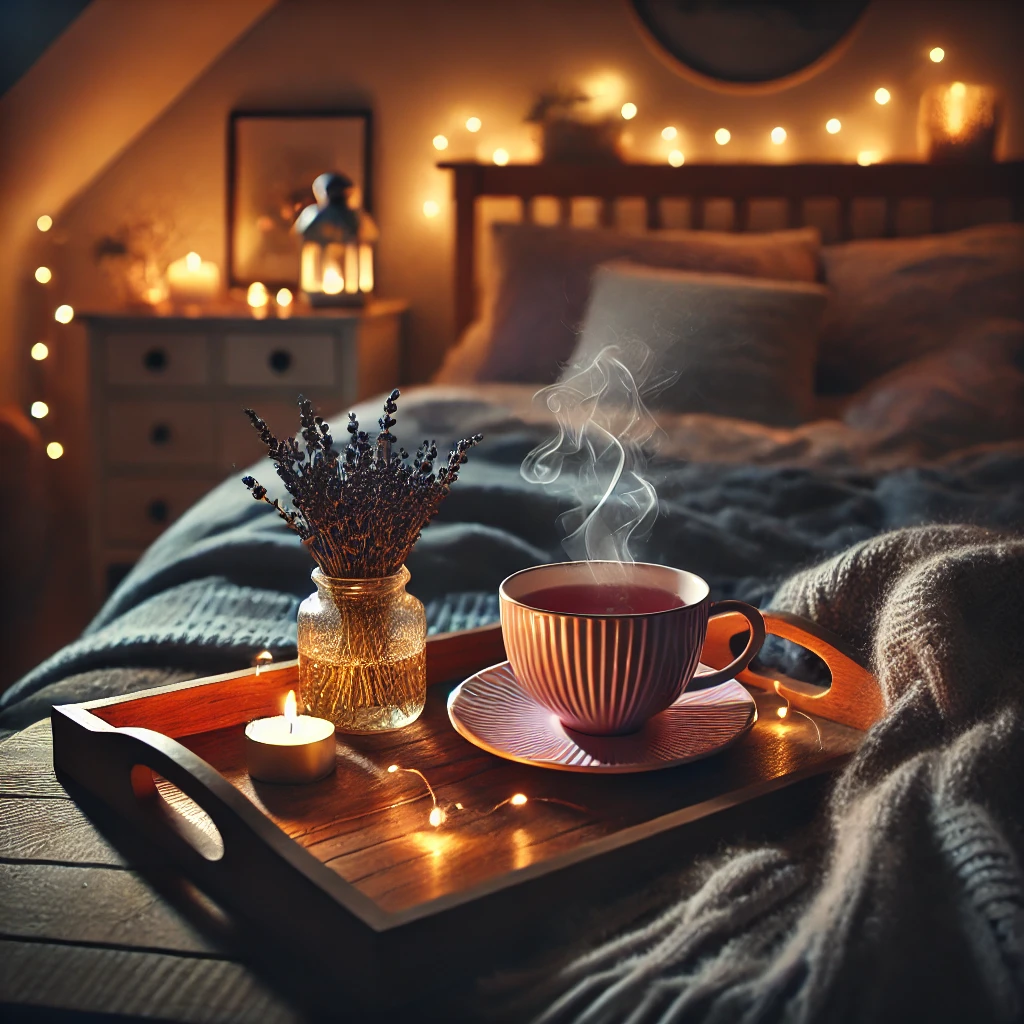 조용한 저녁, 라벤더 차의 향기