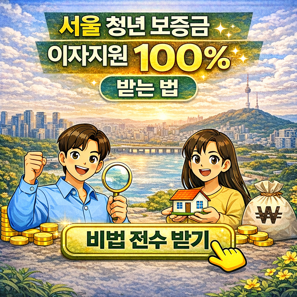 서울 청년 보증금 이자지원 100% 받는 법